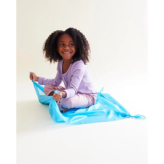 Sarah's Silks Speelzijde medium hemelsblauw