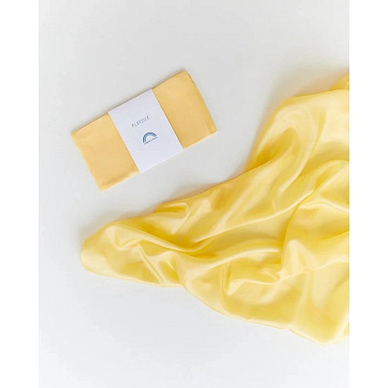 Sarah's Silks Speelzijde medium geel