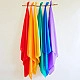 Sarah's Silks Speelzijde medium set: regenboog