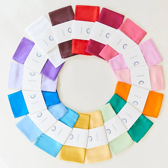 Sarah's Silks Speelzijde medium bruin 