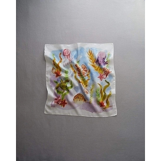 Sarah's Silks Speelzijde mini Onderwaterwereld