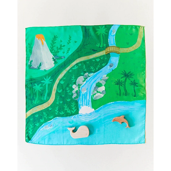 Sarah's Silks Speelzijde mini Playmap Jungle