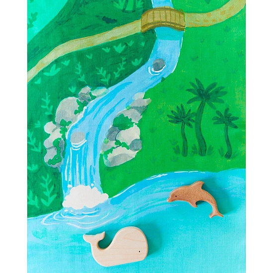 Sarah's Silks Speelzijde mini Playmap Jungle
