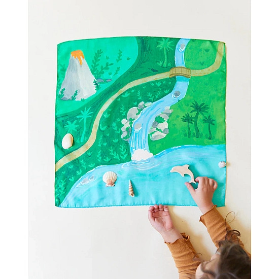 Sarah's Silks Speelzijde mini Playmap Jungle