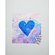 Sarah's Silks Speelzijde mini blauwe met hart