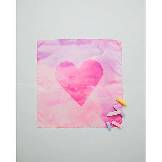 Sarah's Silks Speelzijde mini roze met hart
