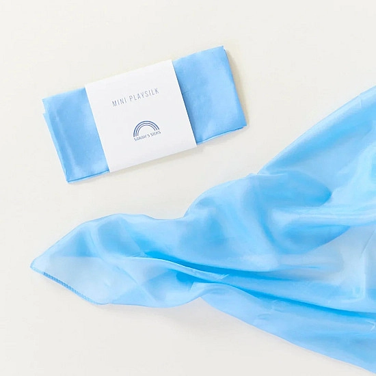 Sarah's Silks Speelzijde mini hemelsblauw