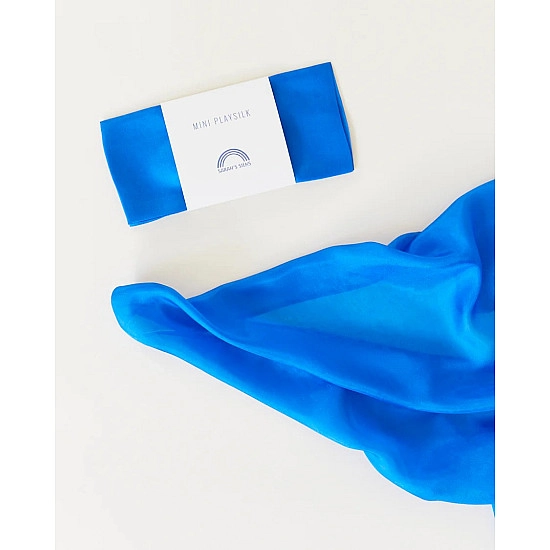 Sarah's Silks Speelzijde mini koningsblauw