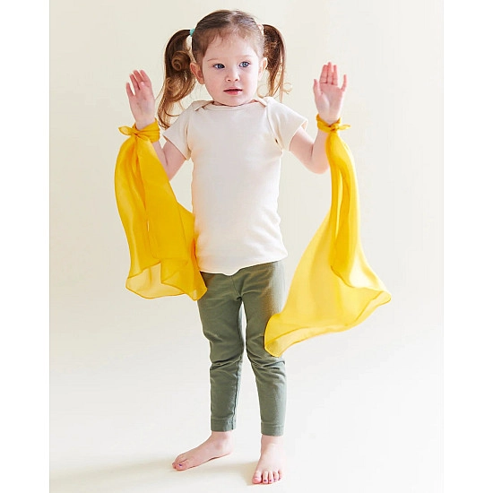 Sarah's Silks Speelzijde mini geel