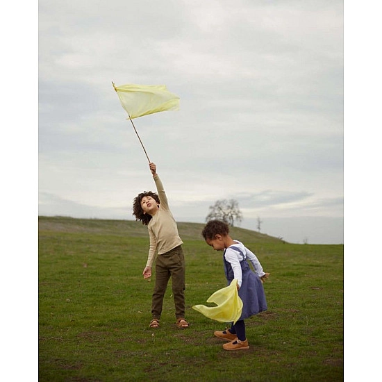 Sarah's Silks Speelzijde mini geel