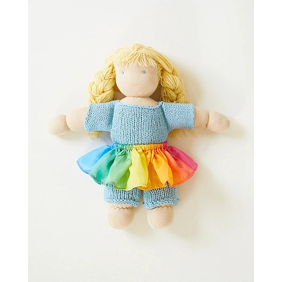 Sarah's Silks Speelzijde Poppenkleertjes Tutu regenboog