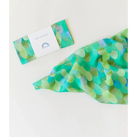 Sarah's Silks Speelzijde mini Groene Draak