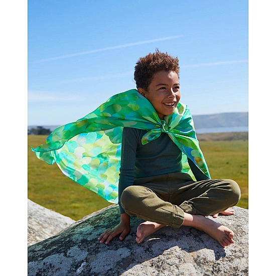 Sarah's Silks Speelzijde mini Groene Draak