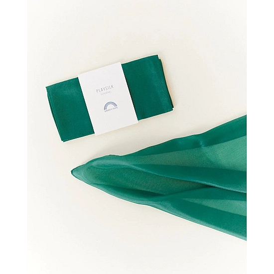 Sarah's Silks Speelzijde mini Wintergroen 