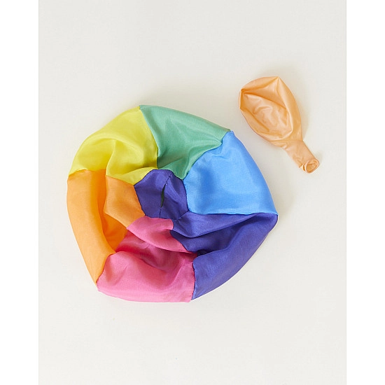 Sarah's Silks Speelzijde Ballon Bal regenboog 
