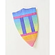 Sarah's Silks Speelzijde Schild regenboog