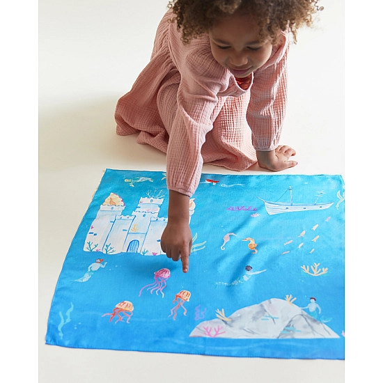 Sarah's Silks Speelzijde mini Playmap Onderwaterland
