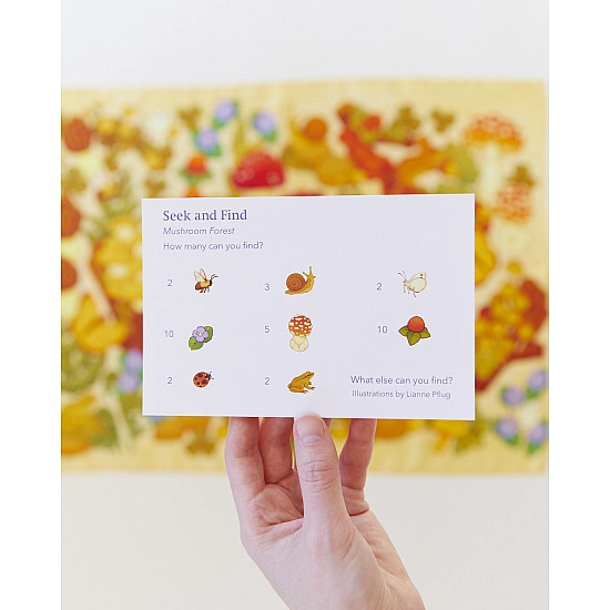 Sarah's Silks Speelzijde Zoek & Vind Paddenstoel 