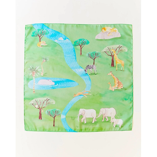 Sarah's Silks Speelzijde mini Playmap Safari