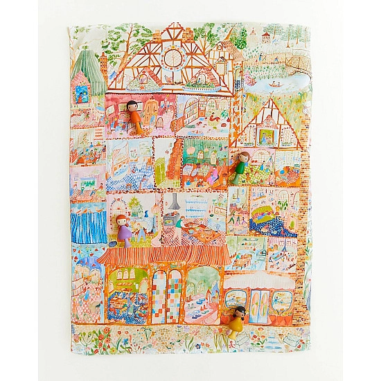 Sarah's Silks Speelzijde Zoek & Vind Poppenhuis