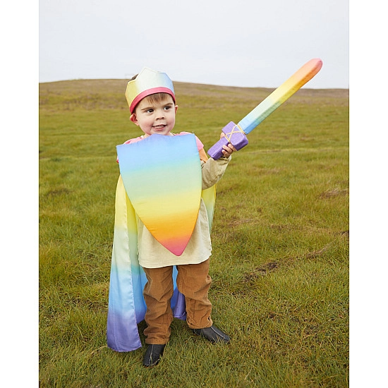 Sarah's Silks Speelzijde zwaard regenboog