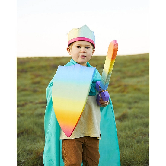 Sarah's Silks Speelzijde zwaard regenboog