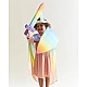 Sarah's Silks Speelzijde zwaard regenboog