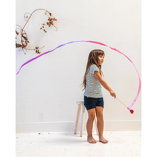 Sarah's Silks Speelzijde wimpel large met hartje