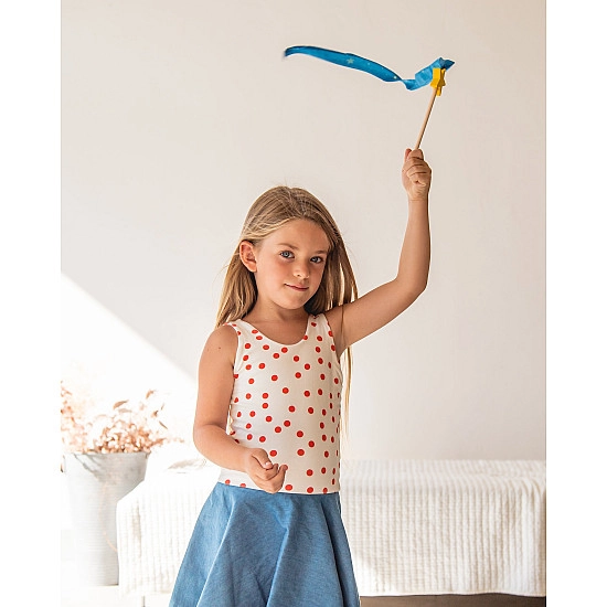 Sarah's Silks Speelzijde wimpel mini met ster 