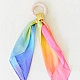 Sarah's Silks Speelzijde en houten bijtring regenboog