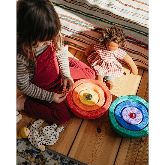 Stapelstein® Inside Regenboog - set van 6