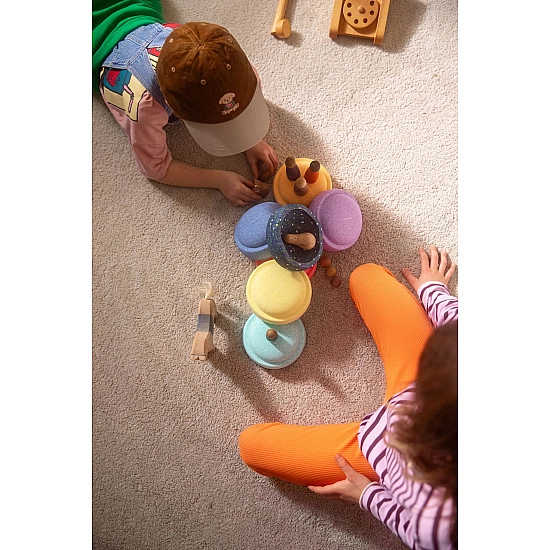 Stapelstein Mini Pastel Set + GRATIS mini Water Lily