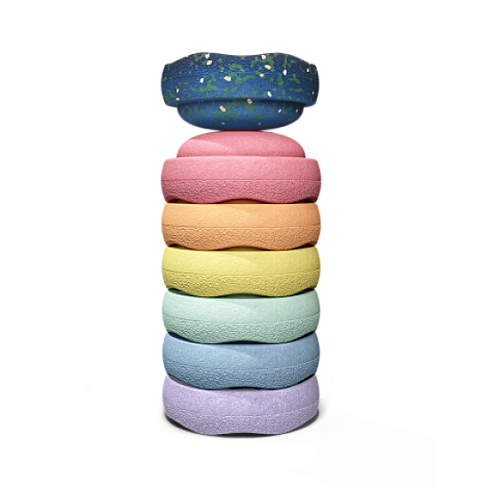 Stapelstein Mini Pastel Set + GRATIS mini Water Lily