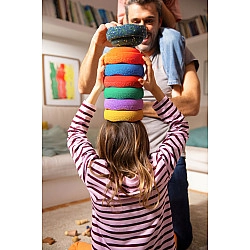 Stapelstein Mini Regenboog Set + GRATIS mini Water Lily