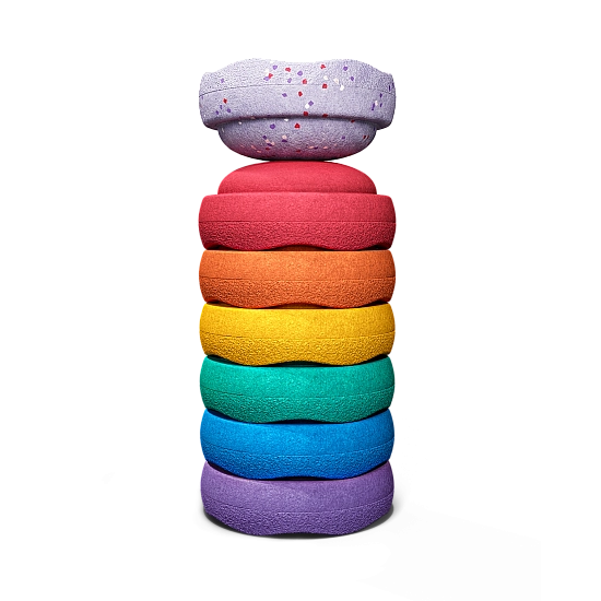 Stapelstein Winter Special Mini regenboog set