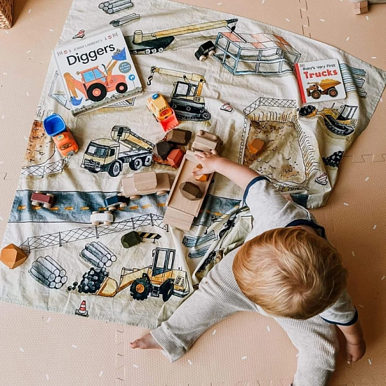Wondercloths Speeldoek Op De Bouwplaats - groot