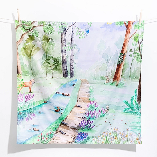 Wondercloths Speeldoek Een Wandeling In Het Bos - groot