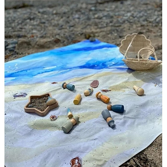 Wondercloths Speeldoek  Een Dag Op Het Strand - groot