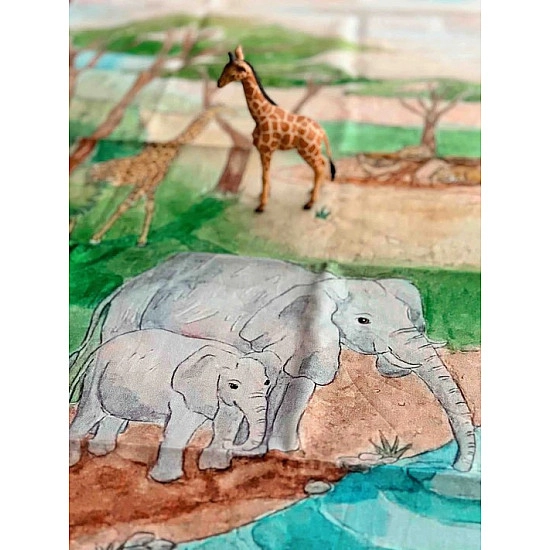 Wondercloths Speeldoek: De Vlakten Van Afrika - groot