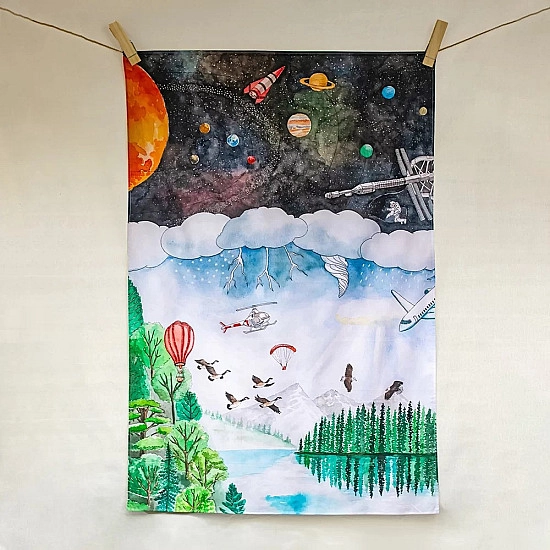 Wondercloths Speeldoek: In De Lucht - groot