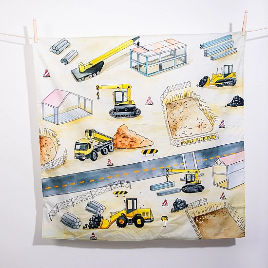 Wondercloths Speeldoek Op De Bouwplaats - groot