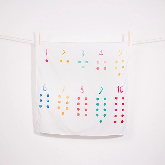 Wondercloths Speeldoek Eerst Cijfers - middel 