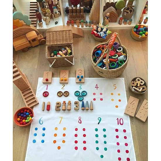 Wondercloths Speeldoek Eerst Cijfers - middel 